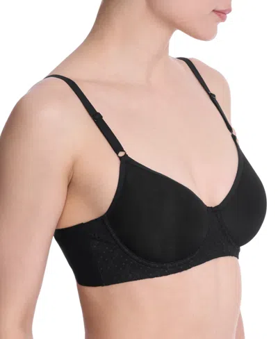 Natori Harmony Smooth Back Underwire Spacer T-shirt Bra In Black