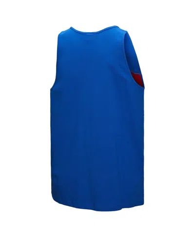 Mitchell & Ness Men's Royal New York Giants Retro Color Block Tank Top In Blue