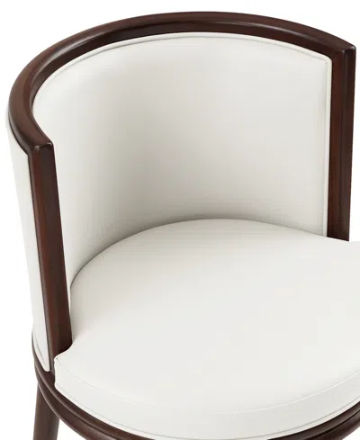 Manhattan Comfort Evalyn 40" Upholstered Barstool In Brown