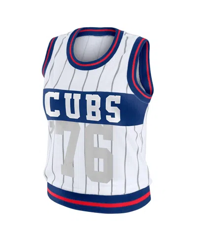 Lids Women'sâ White Chicago Cubs Sporty Tank Top In White