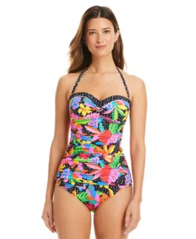 Bleu Rod Beattie Womens Extra Bold Bandini Top Hipster Bottoms In Multi