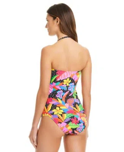 Bleu Rod Beattie Womens Extra Bold Bandini Top Hipster Bottoms In Multi