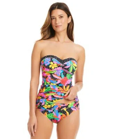 Bleu Rod Beattie Womens Extra Bold Bandini Top Hipster Bottoms In Multi