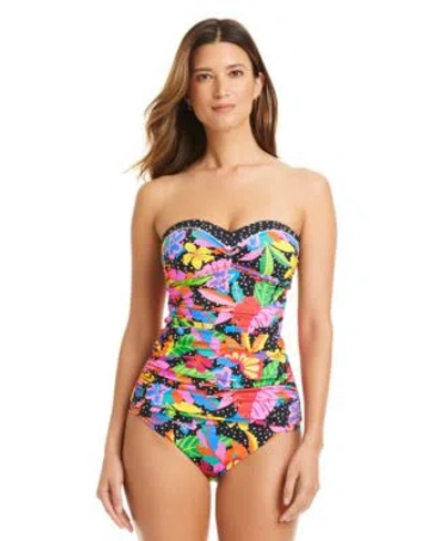 Bleu Rod Beattie Womens Extra Bold Bandini Top Hipster Bottoms In Multi