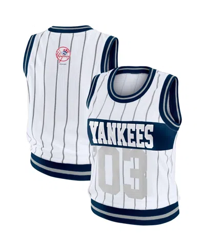 Lids Women'sâ White New York Yankees Sporty Tank Top In White