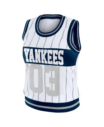 Lids Women'sâ White New York Yankees Sporty Tank Top In White