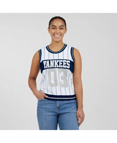 Lids Women'sâ White New York Yankees Sporty Tank Top In White