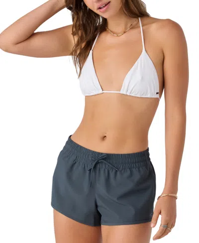 O'neill Juniors' Saltwater Solids Balboa 2" Drawstring Board Shorts In Blue