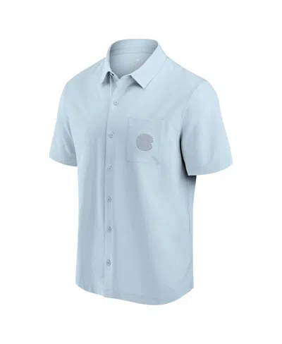 Fanatics Men's Light Blue Tennessee Titans Front Office Button-up Shirt In Blue