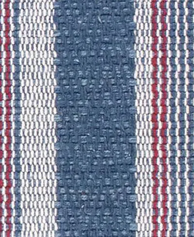 Dash And Albert Rugs By Annie Selke Camden Stripe Da1957 3'x5' Area Rug In Blue