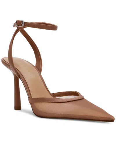 Steve Madden Women's Alliance Mesh Two-piece Pumps In Brown