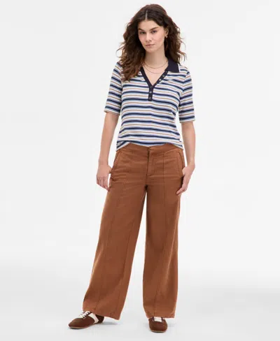 Liverpool Los Angeles Women's High Rise Wide-leg Pants In Brown