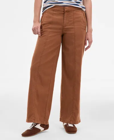 Liverpool Los Angeles Women's High Rise Wide-leg Pants In Brown