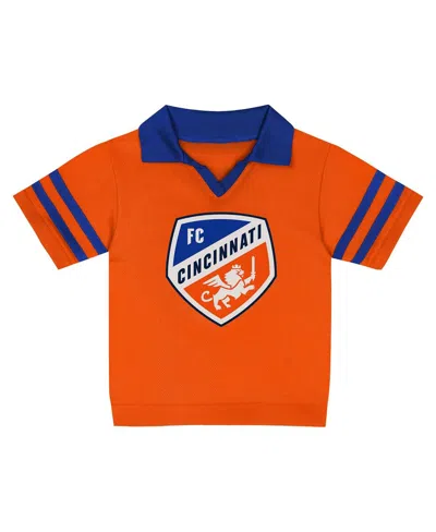 Outerstuff Toddler 2-piece Orange Fc Cincinnati Charming Dude Top And Short Set In Red