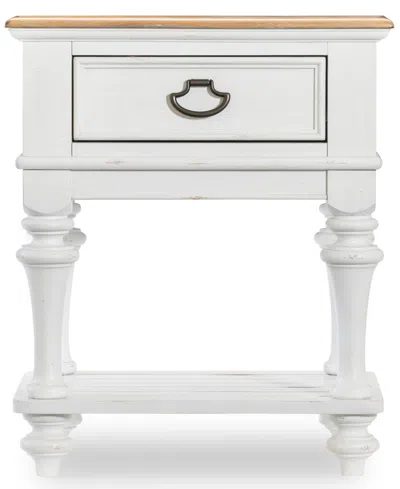 Macy's Mandeville Open Nightstand, Created For . In White