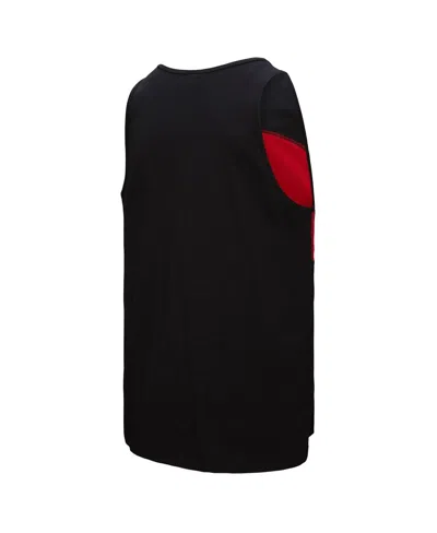 Mitchell & Ness Men's Black Kansas City Chiefs Retro Color Block Tank Top In Black