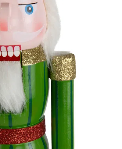 Northlight 15" Glittered Nutcracker With Snowflake Scepter Christmas Figure In Multi