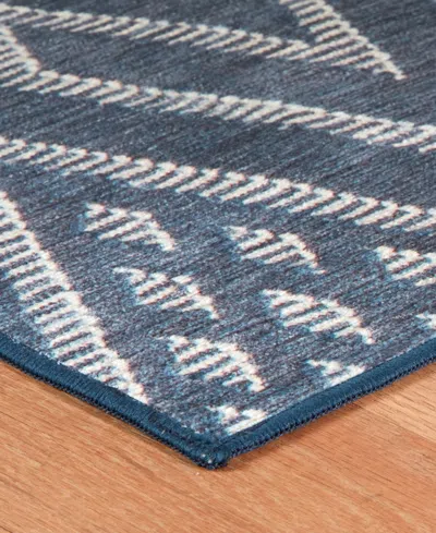 Dash And Albert Rugs By Annie Selke Guthrie Machine Washable Da2344 3'x5' Area Rug In Blue
