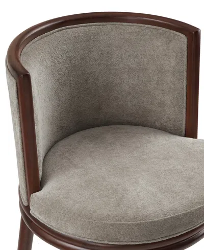 Manhattan Comfort Evalyn 40" Upholstered Barstool In Gray