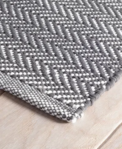 Dash And Albert Rugs By Annie Selke Herringbone Indoor/outdoor Da289 4'x6' Area Rug In Multi