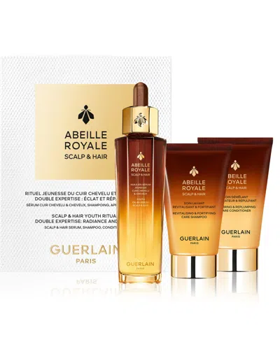 Guerlain Limited Edition Abeille Royale Scalp & Hair Youth Ritual Set ($170 Value!) In Transparent