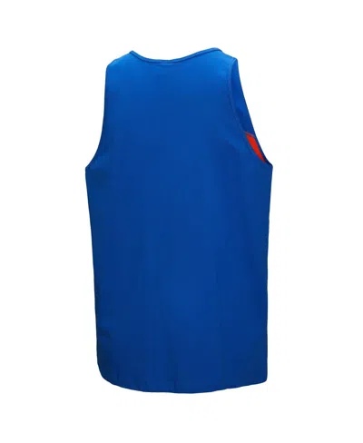 Mitchell & Ness Men's Royal Denver Broncos Retro Color Block Tank Top In Blue