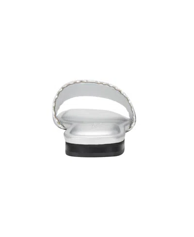 Marc Fisher Ltd Women's Murphy Flat Sandal In Silver