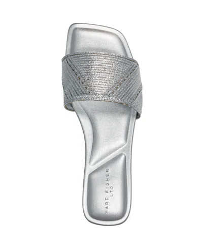 Marc Fisher Ltd Women's Murphy Flat Sandal In Silver