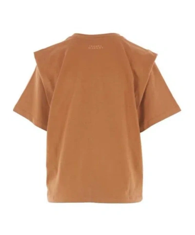 Isabel Marant Cotton T-shirt In Brown