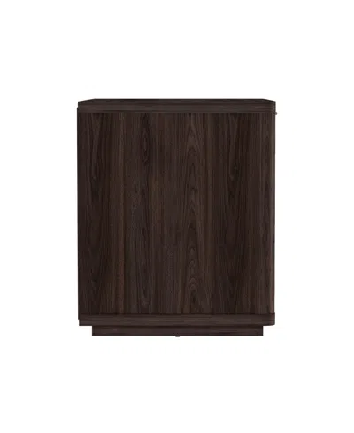 Manhattan Comfort Evelyn 32" 1-drawer Nightstand In Brown