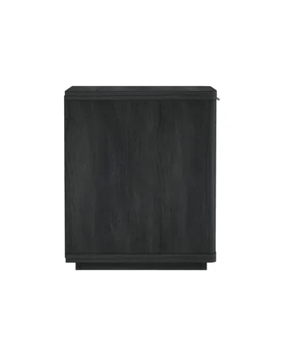 Manhattan Comfort Evelyn 20" 1-drawer Nightstand In Black