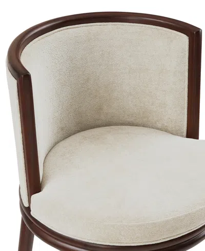 Manhattan Comfort Evalyn 40" Upholstered Barstool In Brown