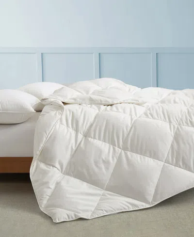 Unikome 360 Thread Count All Season Box Quilted White Goose Down Feather Fiber Comforter Collection In White