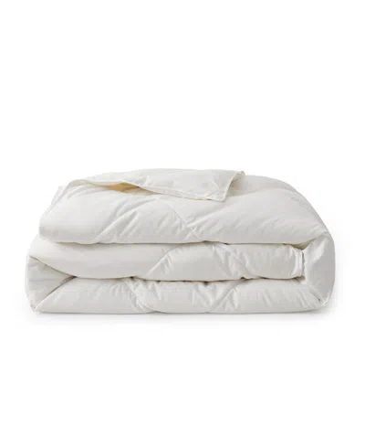 Unikome 360 Thread Count All Season Box Quilted White Goose Down Feather Fiber Comforter Collection In White