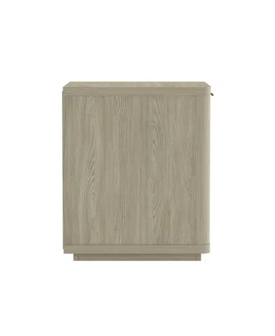 Manhattan Comfort Evelyn 20" 1-drawer Nightstand In Neutral