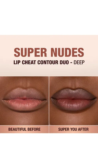 Charlotte Tilbury Super Nudes Lip Cheat Contour Duo Lip Liner In Multi
