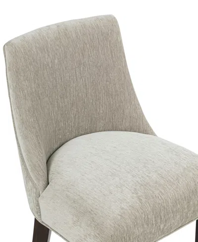 Manhattan Comfort 38.4" Beever Chenille Upholstered Counter Stool In Gray