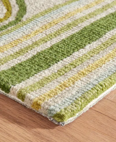 Dash And Albert Rugs By Annie Selke Button Da1995 5'x8' Area Rug In Green