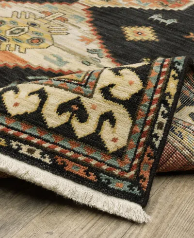 Oriental Weavers Lilihan 051k6 2'6"x12' Runner Area Rug In Black