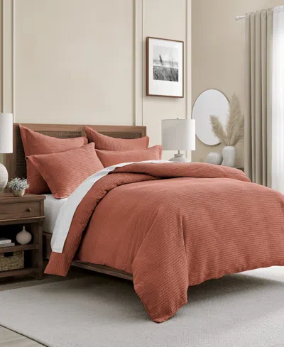 Levtex Cloud Waffle Textured 2-pc. Comforter Set, Twin/twin Xl In Brown