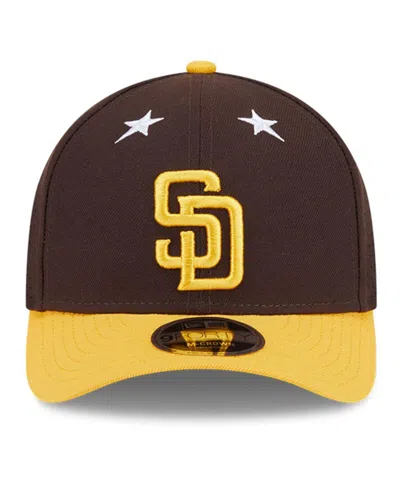 New Era Men's Brown/gold San Diego Padres 2025 Mlb All-star Game 9forty M-crown Adjustable Hat In Brown