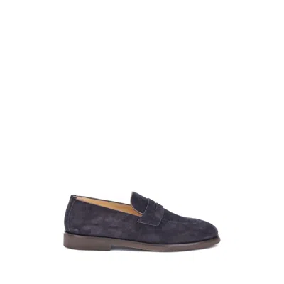 Brunello Cucinelli Suede Loafers In Black