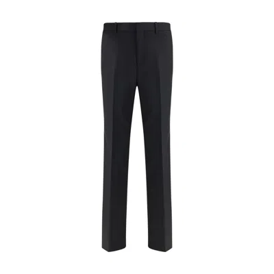 Gucci Drawstring Wool Blend Pants In Black