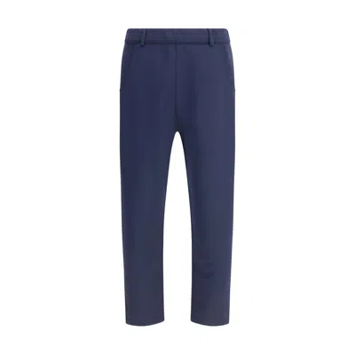 Prada Straight Leg Trousers In Blue
