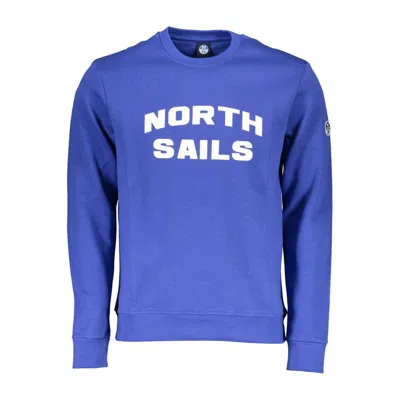 North Sails Blue Cotton Sweater In Blue