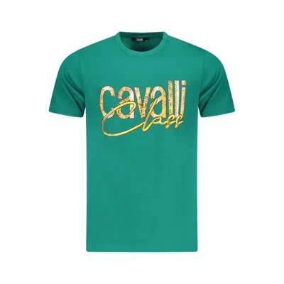 Cavalli Class Logo-print T-shirt In Green