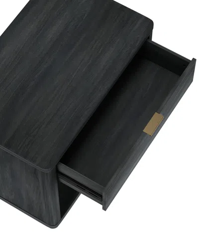 Manhattan Comfort Evelyn 32" 1-drawer Nightstand In Black