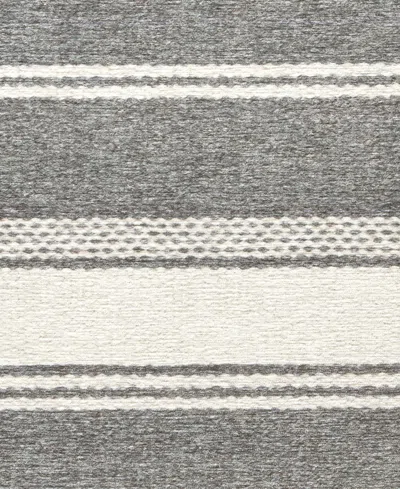 Dash And Albert Rugs By Annie Selke Bowman Stripe Machine Washable Da2338 2'x3' Area Rug In Gray