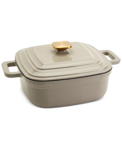 Smith And Clark Smith & Clark Enameled Cast Iron 4-qt. Square Dutch Oven In Gray