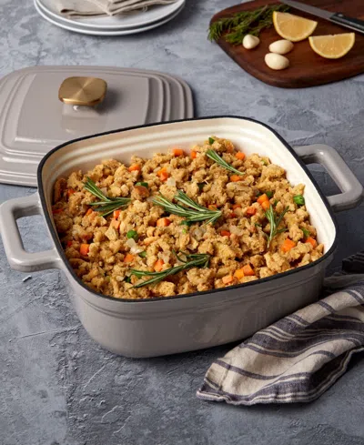 Smith And Clark Smith & Clark Enameled Cast Iron 4-qt. Square Dutch Oven In Gray